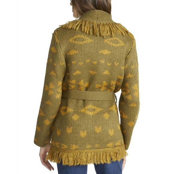 NEW DRIFTWOOD bradyn sweater in olive - Picture 2 of 3